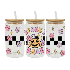 Venta al por mayor de más de 8000 diseños de transferencias UV DTF Libbey Wrap de alta calidad para vasos de 40oz, 20oz y 16oz, impresiones de dibujos animados en vasos de vidrio, envolturas UV DTF para tazas. - Product Image 1