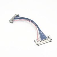 Kabel Layar LCD ODM Pabrik, Kabel Display IPEX 20 30 40 Pin, Kabel micro coax LVDS untuk Panel LCD
