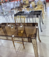 Vente en gros de chaises transparentes Napoléon pour hôtel, chaises Napoléon en cristal Tifanny Chivari, chaises en plastique pour événements et banquets