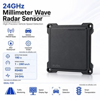 Módulo de Radar de Velocidad de Largo Alcance de Onda Milimétrica de 24 GHz, IP67 Resistente al Agua, Instalación Fija, Sensor de Vehículos Sin Contacto de 1-240 km/h
