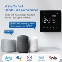 Termostato Inteligente Wifi Tuya, Control Remoto Móvil, Compatible con Alexa, Carcasa Protectora Resistente al Polvo y Agua IP20