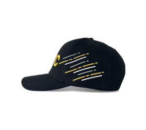 Cappello da Baseball Nero 100% Cotone a 6 Pannelli con Logo Ricamato Personalizzato in Diverse Parti, Cappelli Strutturati di Alta Qualità per Uomo - Product Image 2