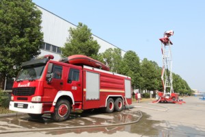 Camion de lutte contre les incendies JP62S2 neuf, traction 4x2, <span class=keywords><strong>tours</strong></span> d'incendie à eau et mousse de 62 m de hauteur, portée d'opération de 36 m, capacité du réservoir - Product Image 4