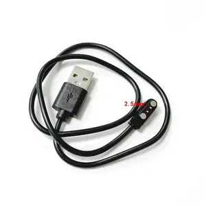 2pin USB từ sạc cáp 2.54 Pitch USB để 2 POGO pin từ sạc cáp nam cho đồng hồ thông minh GT88 G3 KW18 Y3 GT68