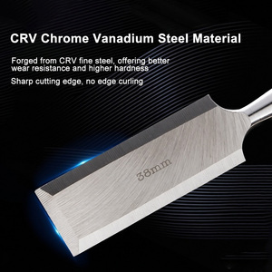 Juego de Cinceles de Acero al Cromo Vanadio de 6-38 mm con Espiga Soldada y Pasador Remachado para Trabajos Pesados en Madera - Product Image 4
