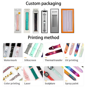 Cinturino in Silicone Personalizzato per <span class=keywords><strong>Apple</strong></span> <span class=keywords><strong>Watch</strong></span> <span class=keywords><strong>Ultra</strong></span> 2 11 10 9 <span class=keywords><strong>8</strong></span> - 49 46 45 44 42 41 40 38mm, Cinturino Sportivo con Stampa Logo Personalizzata - Product Image 2