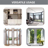 Accessoires de porte et de fenêtre de haute qualité, gris, appropriés, étanches, insonorisés, brosses, joints d'étanchéité pour profilés en aluminium
