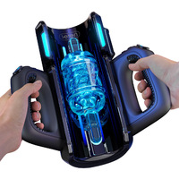 Power King 12 Zyklen/s Automatischer Männlicher Masturbator Handfrei Stoßendes Sexspielzeug mit Handyhalter Elektrische Erwachsenen-Sexmaschine