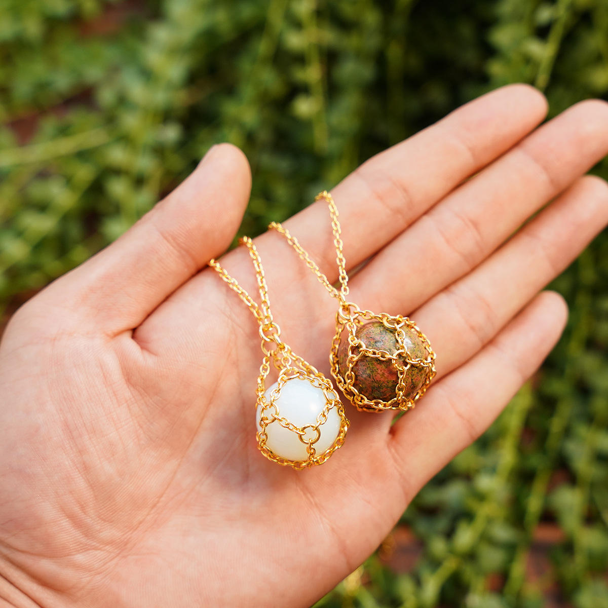 Stainless Steel Adjustable Crystal Necklace SHANMEI