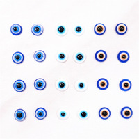 Offres Spéciales 3D breloques monstre démon mauvais yeux bleu résine yeux de poisson mixte ongles diamant paillettes plastique Nail Art accessoires