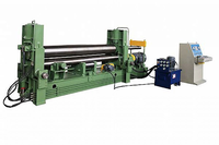 W11S-75X3000 Grande calandre universelle à rouleaux supérieurs pour le formage de tôles d'acier pour chaudières et cuves