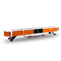 LED-5000L allonger LED jaune barre lumineuse d'urgence barre lumineuse clignotante stroboscopique avec sirène haut-parleur pour voiture