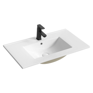 Bathroom Sink Bathroom Ceramic Slim Cabinet Basin Modern Rectangle White Bathroom Vanities Thin Wash Basin Sink Lavandino Bagno