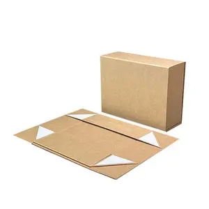 Craft Recycle Paper Drawer Gift Box Square Custom Logo Flap Folding White Mailer Box For Cosmetic