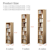 SJ-11 bibliothèque bibliothèque pour enfants modulaire en bois massif gris affichage Cube esthétique Simple éclairage LED forme d'arbre fabricant