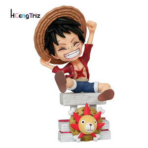 Figuras DE ACCIÓN DE PVC de 16cm, juguetes Thousand Sunny Luffy Zoro Sanji, modelo Q versión, escritorio para niños, decoración de coche, regalos de <span class=keywords><strong>Anime</strong></span> - Product Image 1