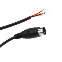 Cable de extensión DIN macho de 4 pines Cable Mini Din con contactos de cobre para conexiones de cable de alimentación Midi