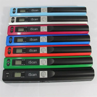 Scanner de documents portable IScan01, scanner CIS manuel, interface USB, écran LED, capteur d'image de contact A4, 300-900 DPI, en stock