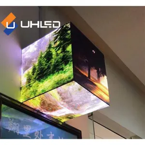 P3 야외 Led 양면 디스플레이 새로운 디자인 풀 컬러 3D Led 디스플레이 화면 매직 Led 큐브 디스플레이