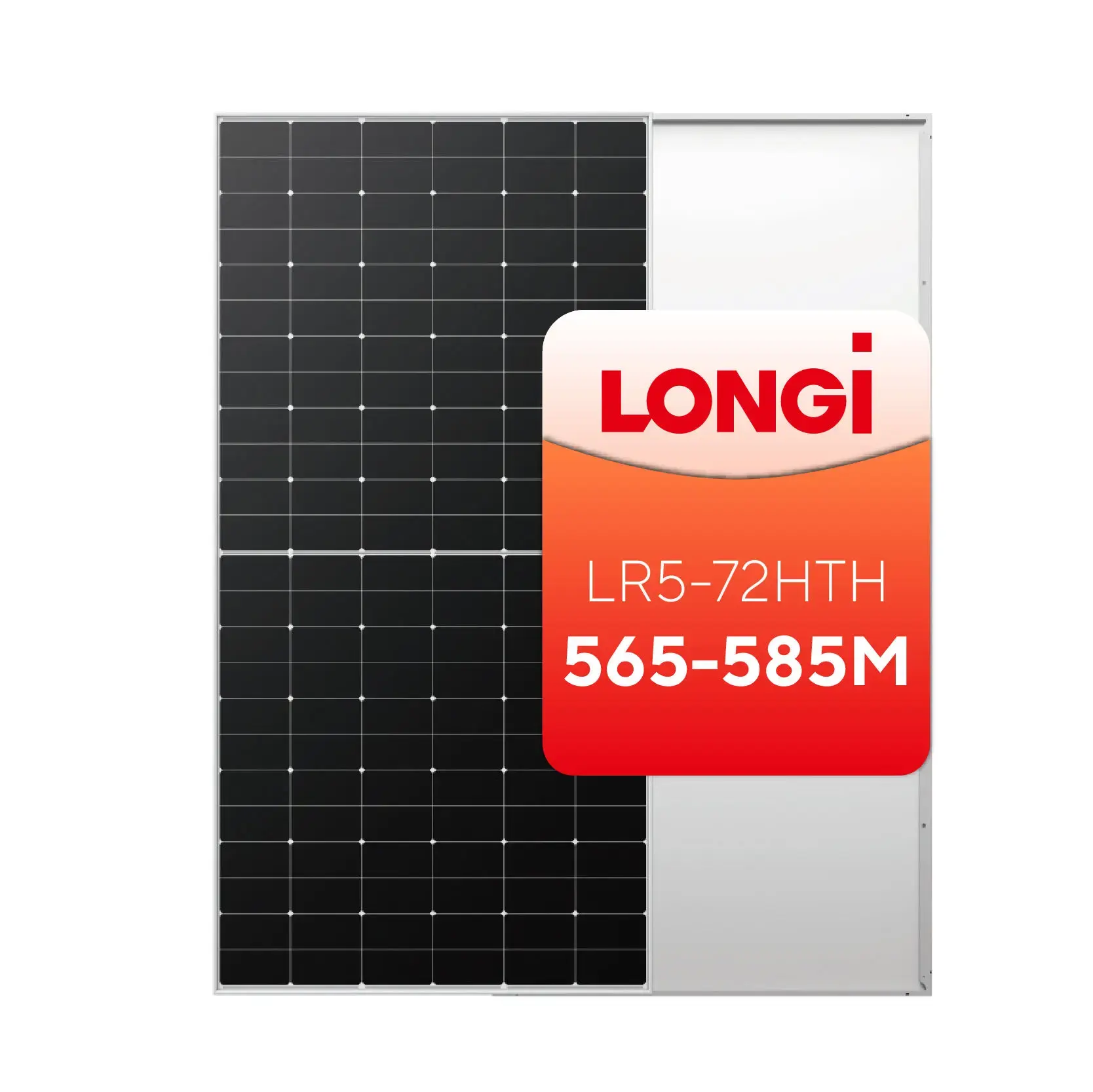 LONGI Hi-Mo X6 Mono Panel surya, stok EU 565W 575W 585W 550 Watt Panel surya setengah sel HPBC harga Panel surya rendah