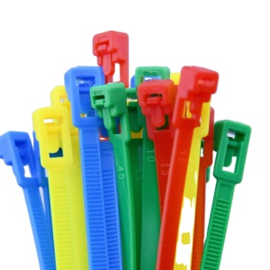 7.2*200 reusable nylon 66 cable ties/zip ties/tie wraps factory price and good quality