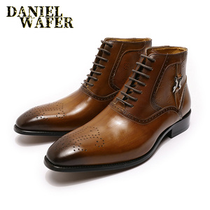 Nouvelle Arrivée Bottines Pointues en Cuir pour Hommes – Idéales pour <span class=keywords><strong>Dressage</strong></span> et Soirées - Product Image 2
