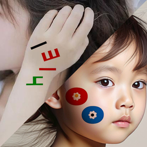 Adesivi Temporanei Impermeabili per Tatuaggi Personalizzati con Lettere e Numeri per Donne e Bambini - Product Image 5