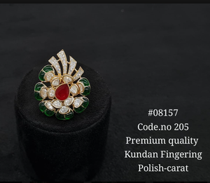 Kundan Fingering Style Kundan Accessories Caret Plated Premium Jewelry Making Decorative <b>Craft</b> Components Fashion Supplies - Product Image 4