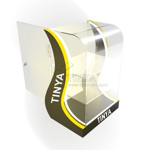 Présentoir de Comptoir Personnalisé en Acrylique pour Tabac avec Éclairage LED, Vitrine à Cigarettes à 3 Niveaux pour Magasin de Détail avec Porte Verrouillable et Éclairage pour Cigares - Product Image 4