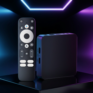 Boîtier TV Android Dcolor Gd2 Amlogic S905y4 2 Go/32 Go 4K HDR WiFi6 certifié Google IPTV avec télécommande vocale - Product Image 1