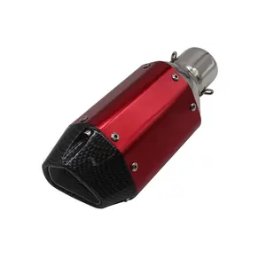 New Style Universal Motorcycle Racing Carbon Fiber Exhaust Muffler Silencer Pipe For Street Scooter 2 Stroke Motorcycle
