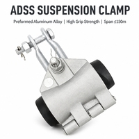 Pince de suspension pour câble à fibre optique ADSS, type préformé, en alliage d'aluminium, pour l'installation de câbles optiques aériens sur poteaux