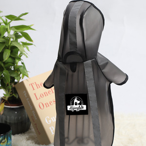 국경을 넘는 TPU 애완견 비옷 소형/중형견용 반사 매트 블랙 리쉬 부착형 모든 계절용 - Product Image 3