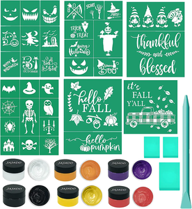 Modèle réutilisable <span class=keywords><strong>pochoir</strong></span> de sérigraphie auto-adhésif transferts de maille pour T-shirts tissu <span class=keywords><strong>pochoir</strong></span> de sérigraphie en bois - Product Image 4