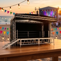 Nouvelle Scène Modulaire Carrée de Luxe en Alliage d'Aluminium, Plateforme Réglable pour Concerts, Mariages et Événements Extérieurs