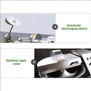 Machine à découper les aliments en acier inoxydable 40L, pour saucisses, poulet, légumes, viande, poisson, viande congelée, avec fonction de découpe sous vide et coupe-bol - Product Image 6