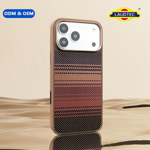 Étui de téléphone magnétique en fibre d'aramide ultra-fin 1,2 mm antichoc, prix de gros pour iPhone 17 Pro Max/Pro/Air - Product Image 1