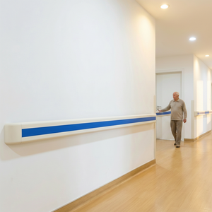 PVC Anti-Collision Foldable Water Resistant Handrail Hospital Corridor <strong>Wall</strong> Guard Medical <strong>Rail</strong> for Clinic Nursing Home Hotel - Product Image 3