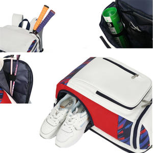 กระเป๋าเป้สะพายหลังแบดมินตันรุ่นใหม่ สีขาวและสีน้ำเงิน กันน้ำ พร้อมช่องซิป สำหรับการฝึกซ้อมและการใช้งานในชีวิตประจำวัน ฤดูร้อน 2024 - Product Image 3