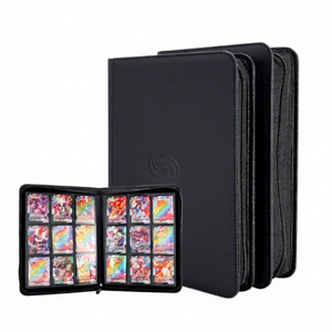 Álbum de Tarjetas Coleccionables de PU Personalizado OEM con 9 Bolsillos y Páginas Fijas, Carpeta para Tarjetas Coleccionables de Almacenamiento a Largo Plazo, Carpeta de Tarjetas a Prueba de Agua con Páginas Fijas - Product Image 1