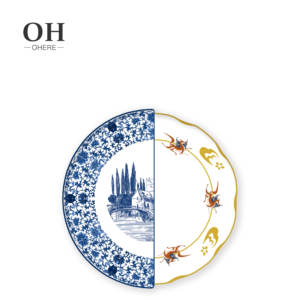 Blue Elk Dear Dîner Ensemble Irrégulier Style Chinois Assiette Ensemble Vaisselle Art Décor Vaisselle De Mariage pour Événement & Restauration & Location - Product Image 3