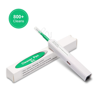 Stylo de nettoyage de fibre optique 2,5 mm à un clic pour connecteurs SC FC ST et adaptateurs de ferrule – 800 nettoyages – Outil de nettoyage des extrémités de fibres optiques