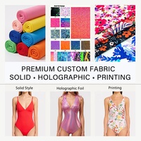 Tissu en nylon et élasthanne de haute qualité, brillant, irisé, mystique, respirant, très extensible, pour maillots de bain, justaucorps de danse, lingerie