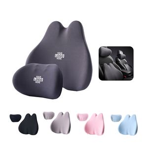 Coussin de soutien lombaire ergonomique en mousse à mémoire de forme avec logo personnalisé, oreiller de dossier pour sièges de voiture et chaises de bureau, cadeau promotionnel d'entreprise - Product Image 1