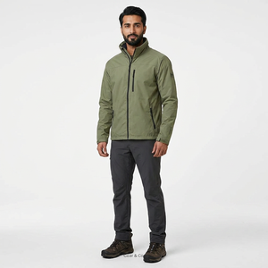 Veste Softshell pour homme en gros, coupe-vent, imperméable, respirante, unie, douce - Product Image 1