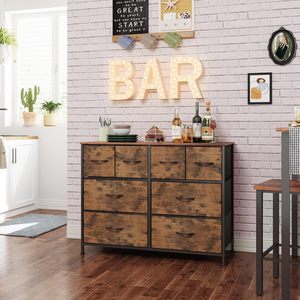 Table console en plastique à 8 tiroirs Top Fashion pour salon entrée bébé jouet rangement commodes <span class=keywords><strong>armoire</strong></span> avec <span class=keywords><strong>armoire</strong></span> en tissu - Product Image 5