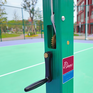 <span class=keywords><strong>Set</strong></span> di Rete e Pali da <span class=keywords><strong>Pallavolo</strong></span> Regolabili in Lega di Alluminio per Esterni, Resistenti allo Sbiadimento, Stile a Inserimento, Logo Personalizzato per Campo - Product Image 4