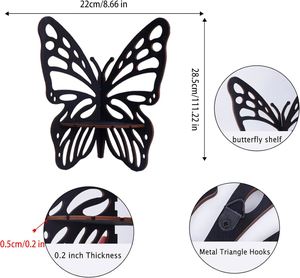 Wholesale Wooden Butterfly <b>Floating</b> <b>Shelves</b> for <b>Wall</b> Corner Shelf for Crystals and Stone Boho Home Decor Aesthetic Witchy Gift - Product Image 3