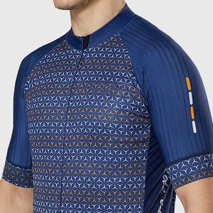 Precio al por Mayor: Camiseta de Ciclismo de Montaña MTB para Hombre, Manga Larga, Corte Ajustado, Cierre Frontal, Patrón Geométrico, Transpirable, Cómoda y Suave - Product Image 3