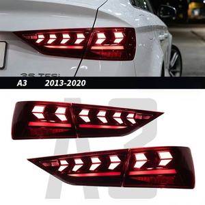 Per Audi A3 dal 2013 al 2020. Modifiche con Luci Posteriori a LED di 25a Generazione, che consentono un'illuminazione fluida durante le svolte. Alta luminosità. - Product Image 1